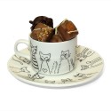 Tasse à café Chat et ses chocolats sans sucre